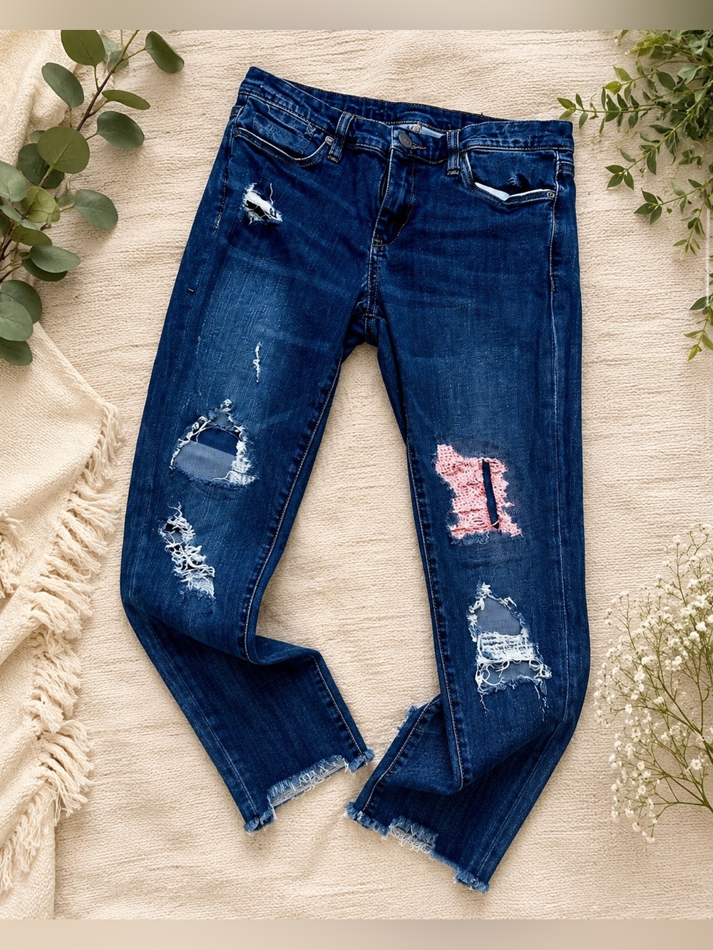 Blank NYC Distressed Cropped Jeans | Edgy Skinny Fit